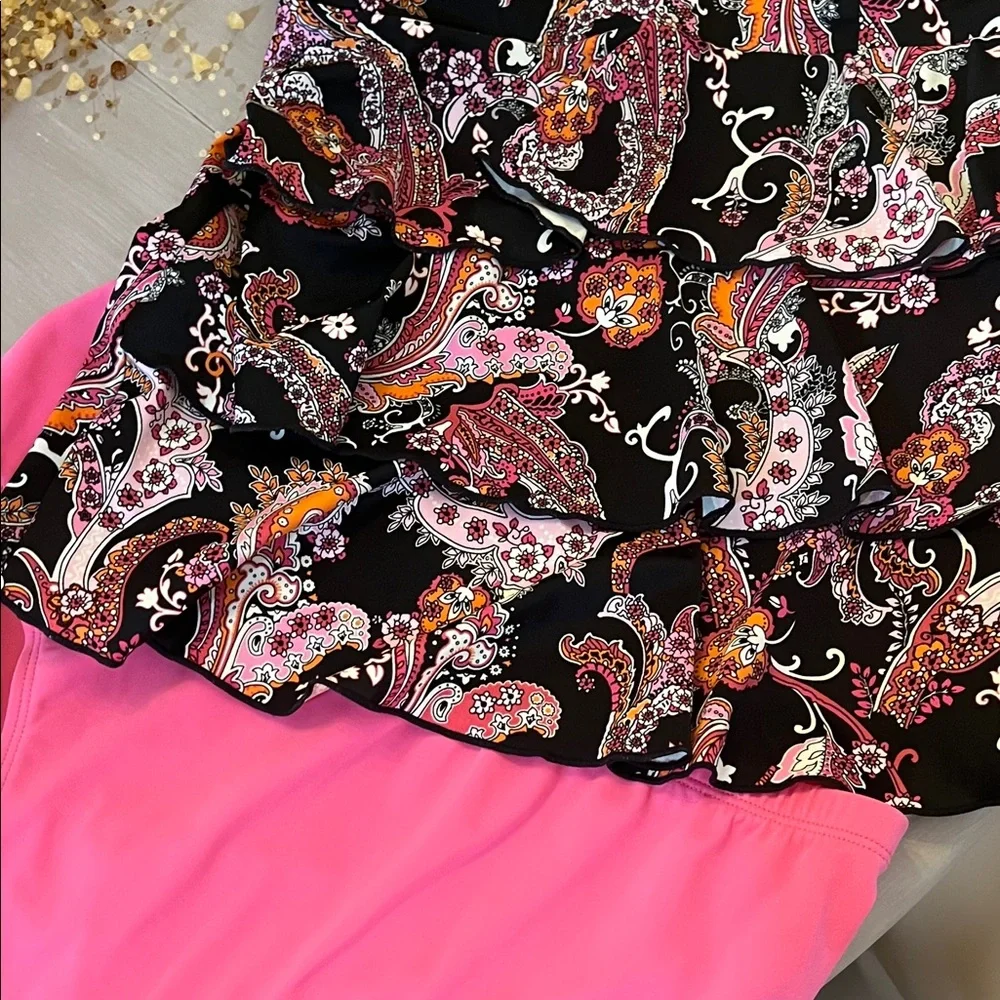 Paisley Ruffle One-Piece Swimsuit - Picture 6 of 6